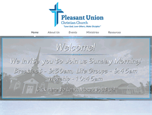 Tablet Screenshot of pleasantunion.org